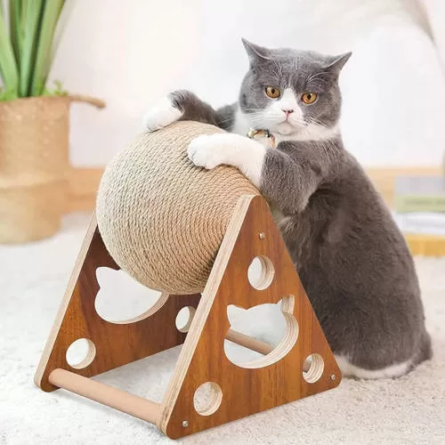 Kugelförmiger Schaber für Katzen. Vorteile von Rascador Gatos: Angemessene Auswahl. Katzenkratzer
